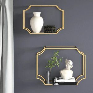 Aayush 2 Piece Accent Shelf